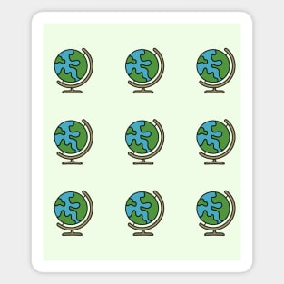 Globe Pattern - Back to School 2024 / 2025 Magnet